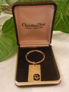 Mens Authentic CHRISTIAN DIOR Key Ring Original Box