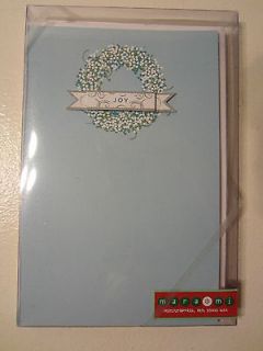 Blank Holiday Cards  Blue JOY Party Invitations, Announcements, 5.75 