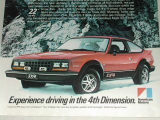 1981 American Motors advertisement, SX/4, AMC Eagle