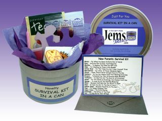New Parents To Be Survival Kit In A Can. Novelty Gift   Mum/Dad 