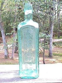   Antique Bottle Aqua Scheetzs Celebrated Bitter Cordial Philada