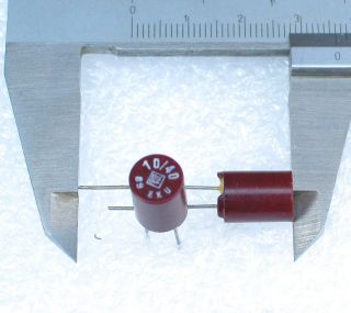 No. 6 ROE EKU HI END Bipolar capacitor 10uF 40V. Used in HAFLER and 