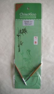 Bamboo Circular Knitting Needles 12 ChiaoGoo Sel Sizes