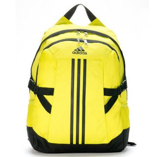 BN Adidas BP Power II Unisex Basic Backpack Bookbag Neon Yellow 