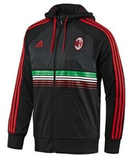 NEW S M L XL Adidas AC Milan ANTHEM Jacket Hoodie Soccer Track 