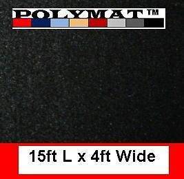   48 Black BLK01 Polymat teardrop camper trailer & RV bunk liner Carpet
