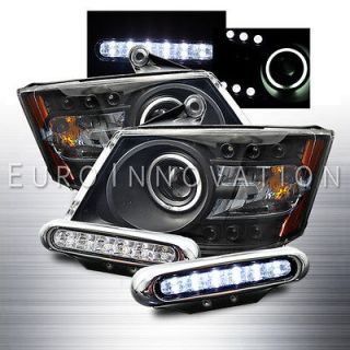   Headlights CCFL Halo/LED DRL Bumper Lamps (Fits Dodge Grand Caravan