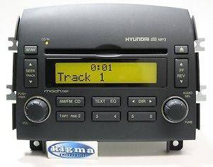 Hyundai Sonata 2006 2008  CD player MACH sys Dark Gray Trim TESTED 
