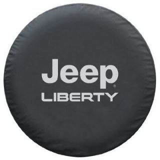     Jeep® Liberty Tire Cover Heavy Black Denim texture (Fits Jeep