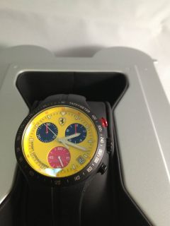 Ferrari Pit Crew Chronograph Watch including mini engine display case