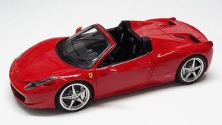 18 scale Hotwheels Elite Ferrari 458 Spider Red
