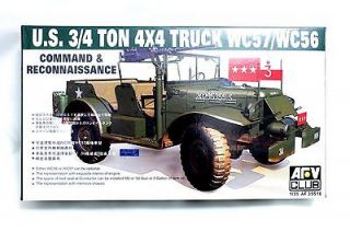 AFV Club 1/35 AF35S16 US 3/4 Ton 4x4 Truck WC57/WC56 General Patton 