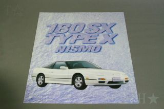 NISSAN NISMO 180SX Type X Japanese Brochure 1996 Prospekt PS13 200SX