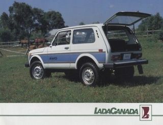 1987 LAda Niva Sport 4x4 Original Sales Brochure Sheet