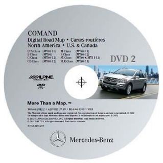 MERCEDES BENZ NAVIGATION UPDATE DVD 2012 NTG2.5 V8.0