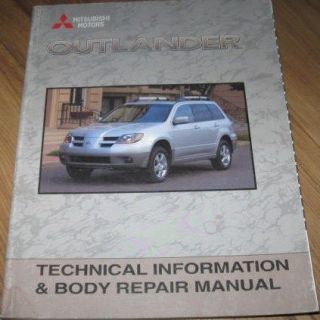 2003 Mitsubishi Outlander Tech Info Body Repair Manual