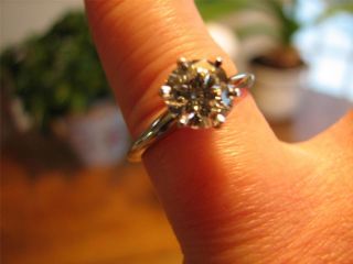 Tiffany & Co 1.29 ct platinum round brilliant diamond ring w papers 