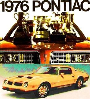 1976 PONTIAC BROCHURE  FIREBIRD FORM​ULA GRAND PRIX GRAND LEMANS 