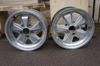 Used Genuine Porsche 911 7jx15 Fuch Alloy Wheels x2 Early 911 rs 2.7