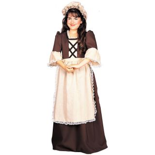 Child Colonial Pilgrim Girl Outfit Costume Halloween