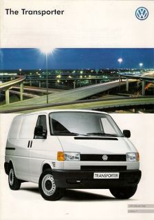 Volkswagen Transporter 1996 97 UK Market Brochure Van Chassis Double 