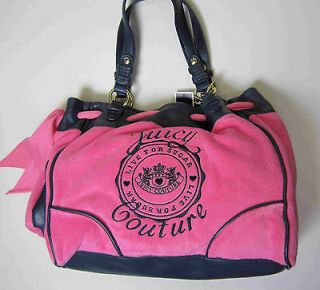 Juicy Couture Live for Sugar Terry Pink Daydreamer Bag NEW NWT 
