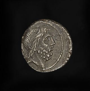   Roman Republican Silver Denarius Nonius Sufenas Saturn Victory Coin