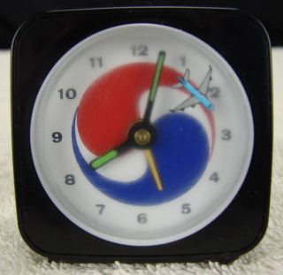 Korean Air Travel Alarm Clock   Vintage1980s   Works Great