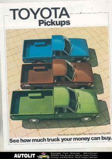 1975 Toyota Pickup Truck Brochure 1/2 Ton SR5 Sport Long Bed 2000