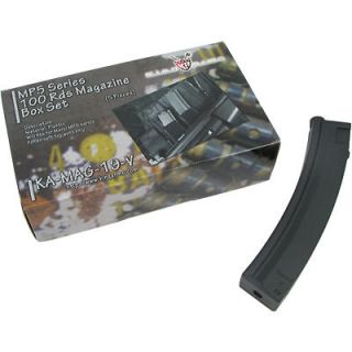 King Arms 6mm Airsoft 100rnd mid cap MP5 style mag TM