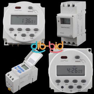 New LCD Digital Power Programmable Timer AC 12V/220V 240V 16A Time 
