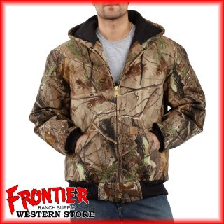 Carhartt Mens Camouflage Active Jacket Quilt Flannel Lined Camo AP 