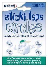 Bostik Blu Tack Sticki Tape Circles Discs 120 per pack New