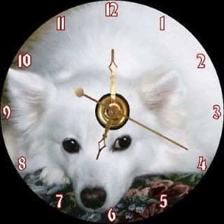BRAND NEW Spitz / American Eskimo Dog CD Clock