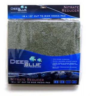 DEEP BLUE NITRATE REDUCER REMOVER PAD 18X10 FILTER CUT TO FIT FREE 