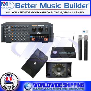 Karaoke System with BMB DX 333 CS 450V VM 28  Better Music Builder 