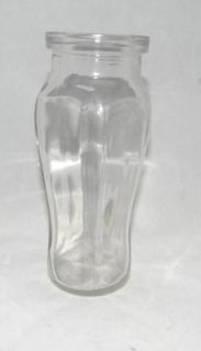 Pint Vintage Dairy Milk Creamer Clear Glass Bottle