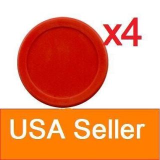 lot of 4 pcs 63mm 14g RED Air Hockey table 4 Pucks 2.5 USA Seller