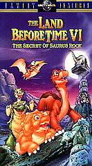 The Land Before Time VI The Secret of Saurus Rock (VHS, 1998 