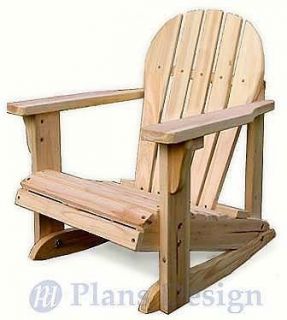 Rocking Adirondack Chair Woodworking Plans