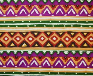 Fabric 1/2 Yard Quilt Cotton ALEXANDER HENRY Santa Fe Green Purple 