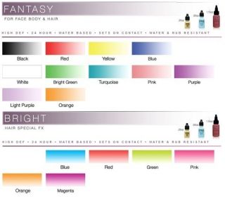 Dinair Airbrush Makeup Fantasy Bright Colour Range choose 15ml also 