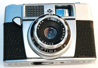 Vintage Camera AGFA Optima Rapid 250 Viewfinder Color AGNAR 45MM F12 