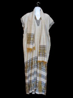 Ethiopian Dress w/ Shawl  Ethiopia African Clothing