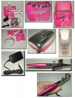 LUMINESS AIR   Heiress CHROME & Pink Makeup AIRBRUSH Complete SYSTEM 