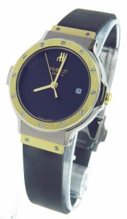   Hublot Classic 1395.100.2 18K Yellow Gold & Steel Date Watch + B&P