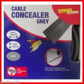 CABLE PROTECTOR 1.5M ANTI TRIP CABLE TIDY Cover Concealer Trunking 