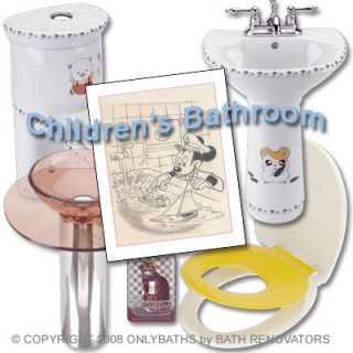 Bathroom Accessories Art   Mickey Mouse Bath Time Fun