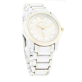 Polo Assn Mens Silver Dial Bracelet Dress Quartz Watch USC80031