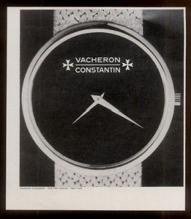 1977 Vacheron & Constantin watch photo vintage print ad
